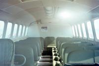 The SRN6 with Hovertravel - View of the interior passenger cabin (Pat Lawrence).
